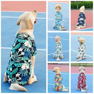 Hawaii Style Cute Summer T-shirts XL-5XL For Medium Large Dog